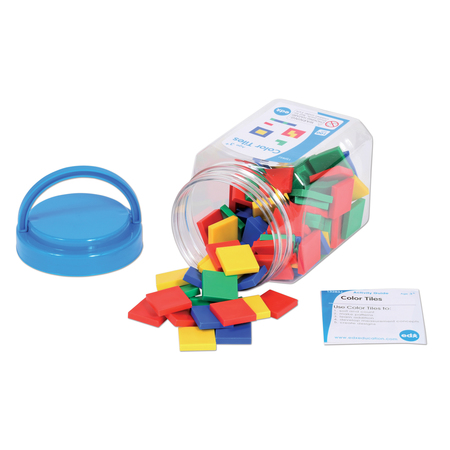Edx Education Color Tiles in Mini Jar, Set of 100 13283J